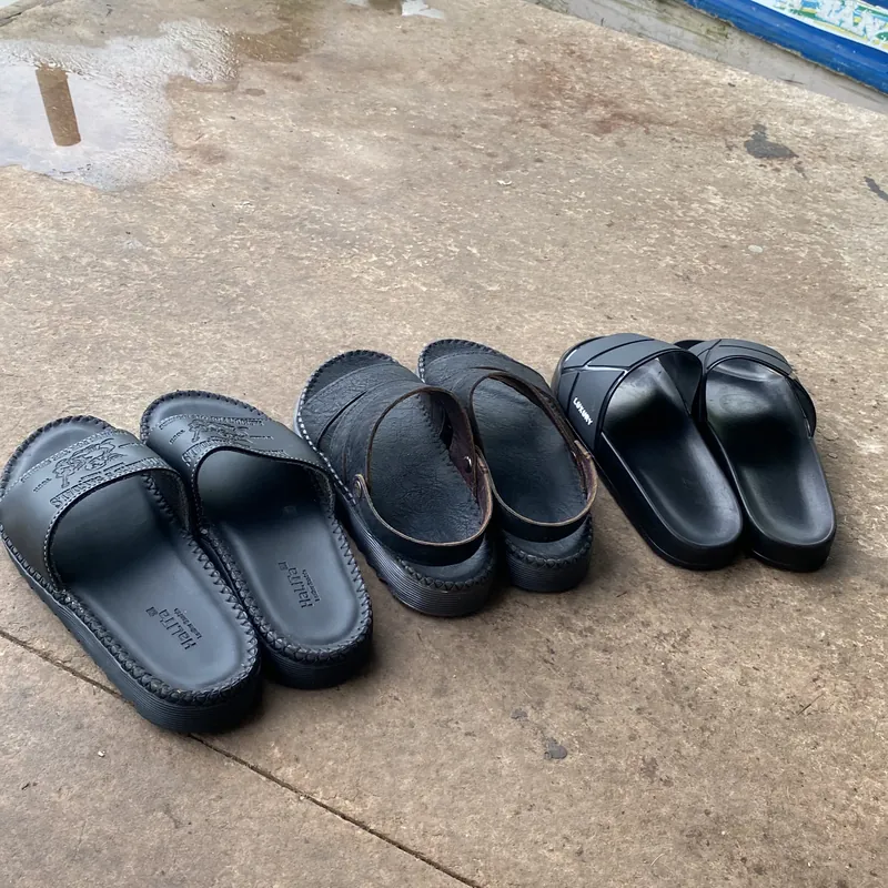 Combo 3 đôi dép da + cao su thanh lý 605066
