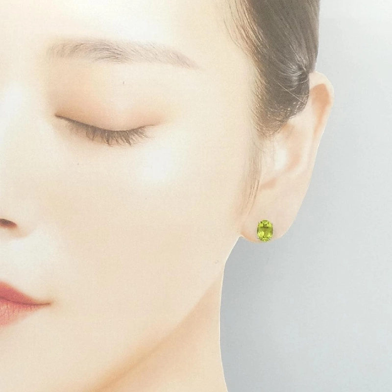 K18WG Peridot Bông tai - Hàng hiệu Chính hãng 870442