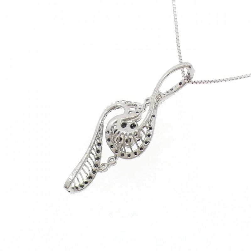 K18WG/K18BG Hoa Đá Kim Cương Dây Chuyền 1.10CT - Hàng hiệu Chính Hãng 856386