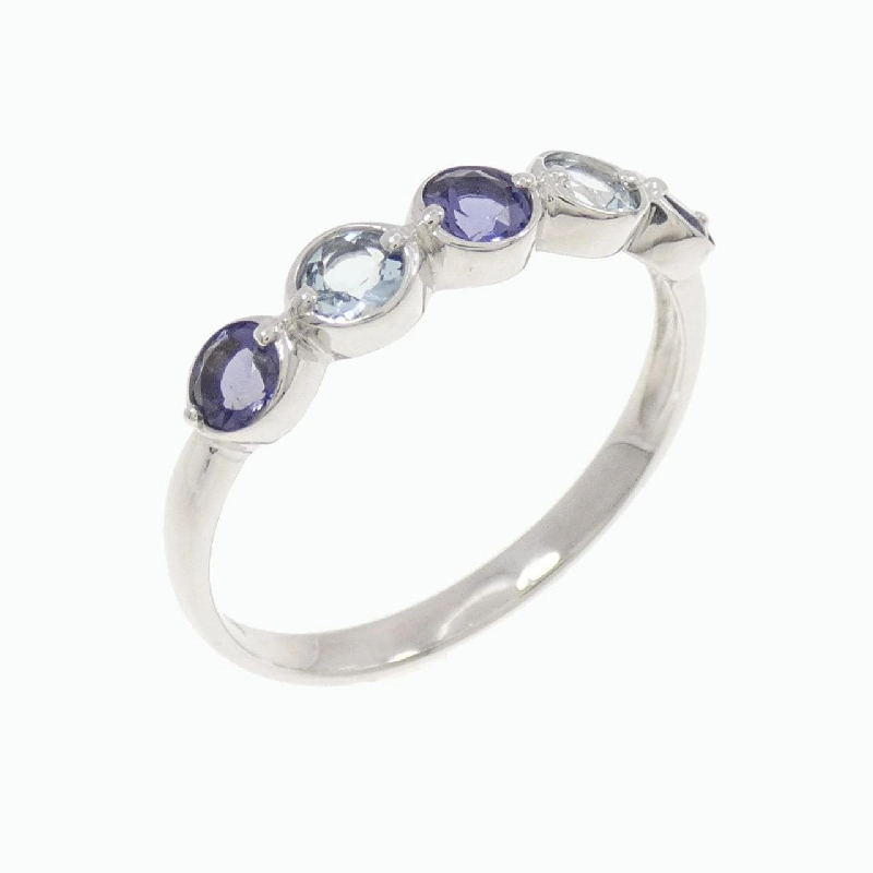 Nhẫn Aquamarine K10WG 673277