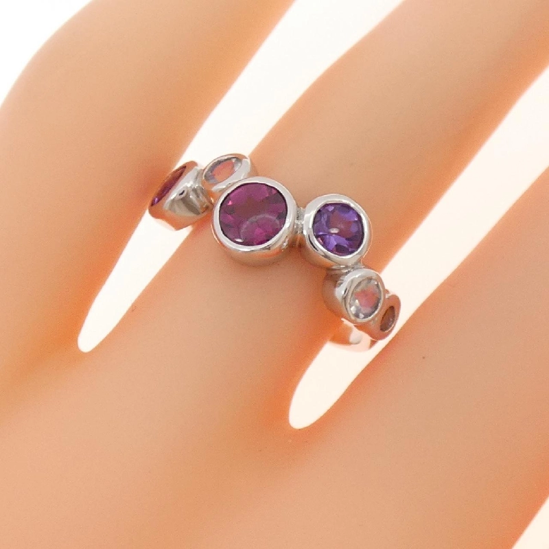 Nhẫn đá màu K18WG - Hàng hiệu Authentic 852917