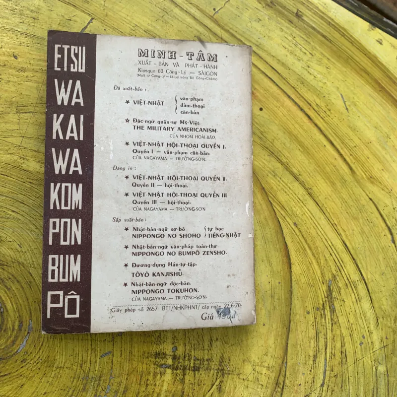 COMBO HỘI THOẠI VIỆT NHẬT QUYỂN 1: VĂN PHẠM & QUYỂN 2: ĐÀM THOẠI trước 1975 799933