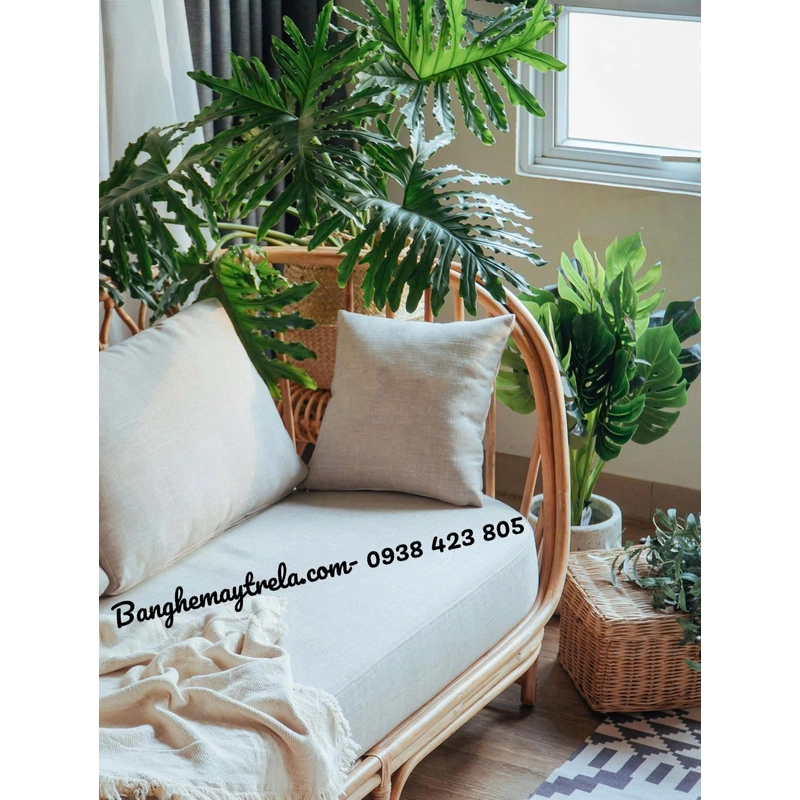 Ghế băng sofa mây tre đan 476907