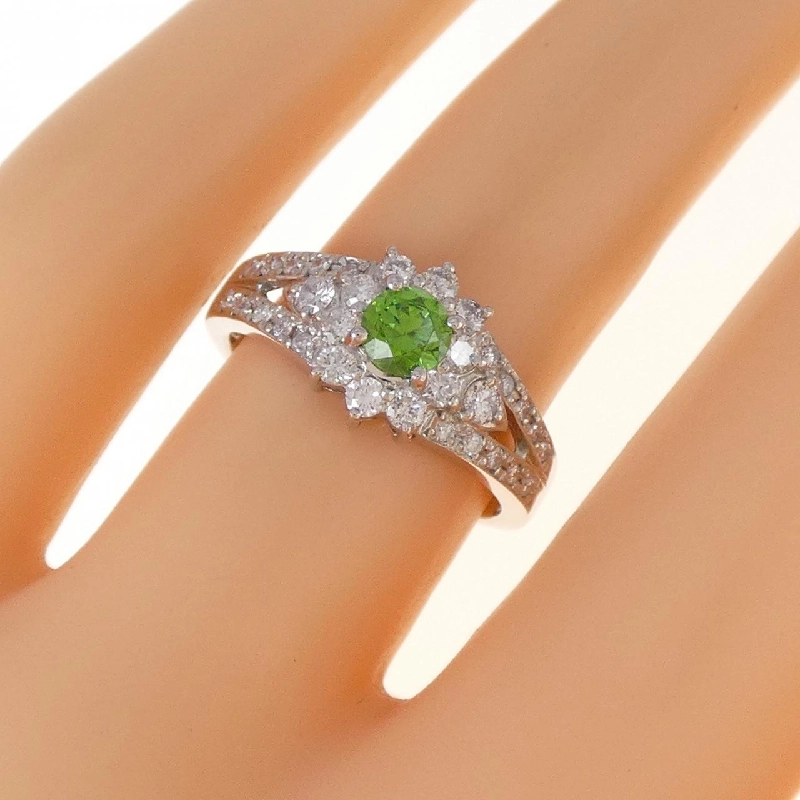 Nhẫn Đá Garnet Demantoid PT900 0.37CT 670921