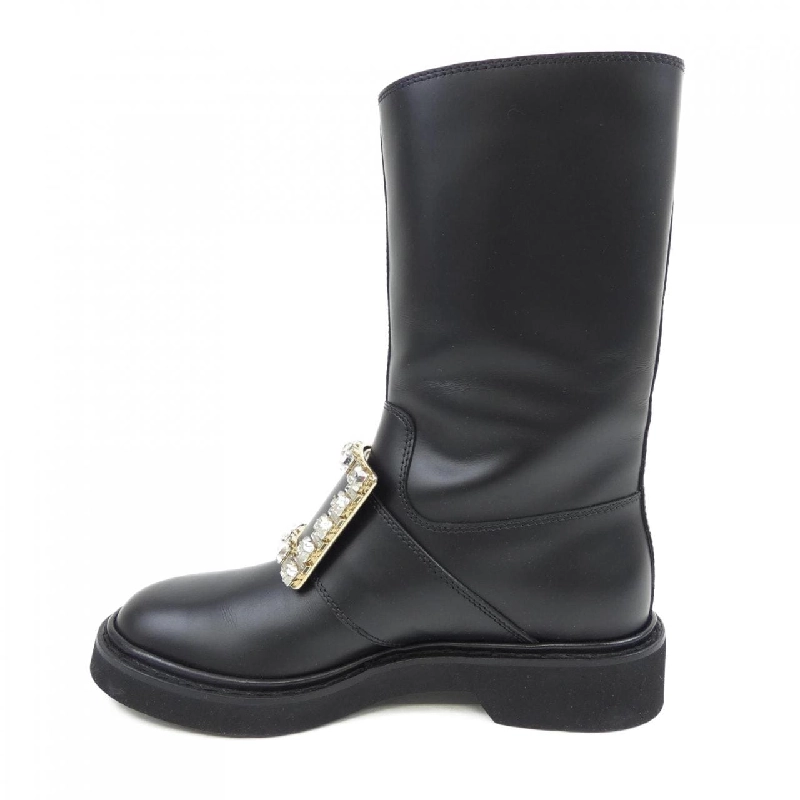 Giày bốt ROGER VIVIER Viv Ranger Strap Buckle - Hàng hiệu Chính hãng 827704