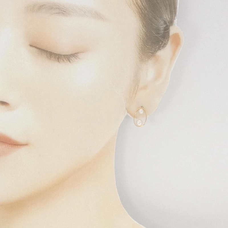 K18YG Bông tai ngọc trai Akoya - Hàng hiệu Authentic 871430