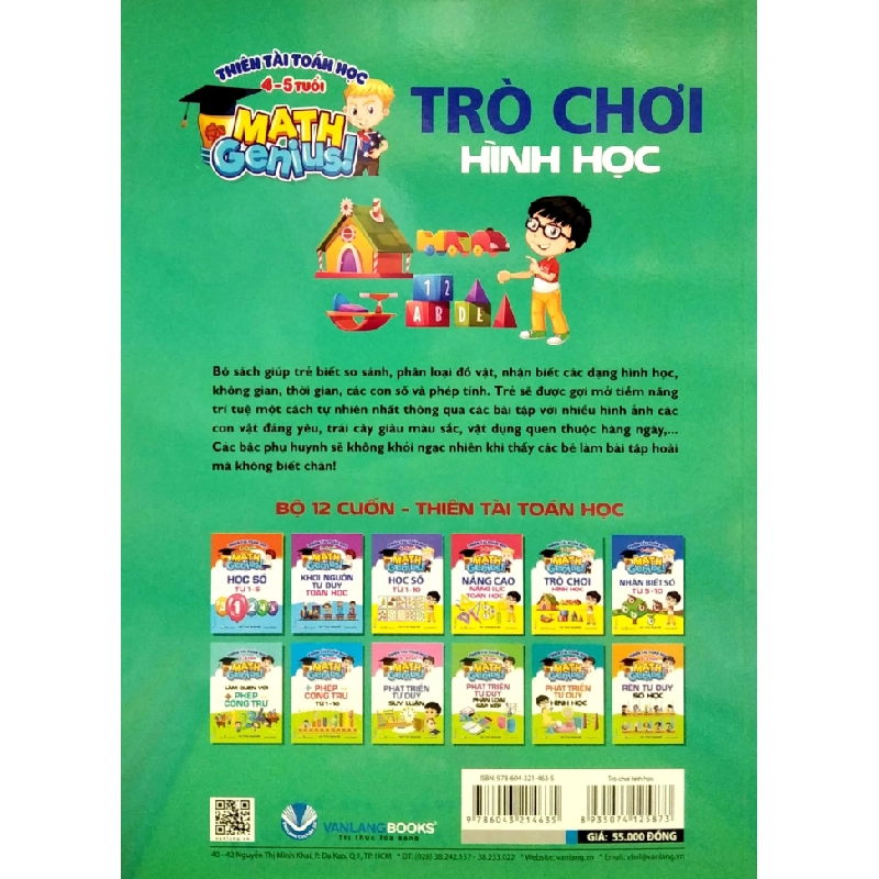 Thiên Tài Toán Học (4 - 5 Tuổi) - Trò Chơi Hình Học - Hà Thu Quang 285944