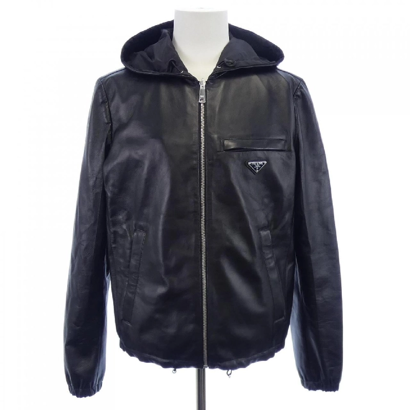 Áo khoác da PRADA Triangle Logo UPW281 038 - Hàng hiệu Chính hãng 890063