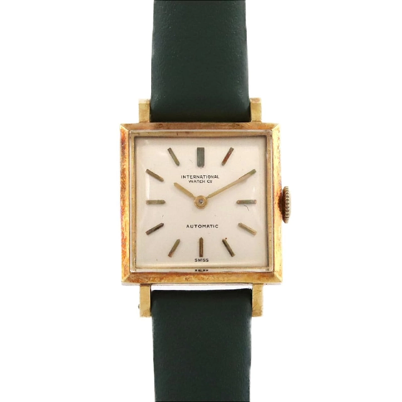 IWC Đồng hồ cổ điển hình vuông YG YG tự động - Hàng hiệu chính hãng 877032