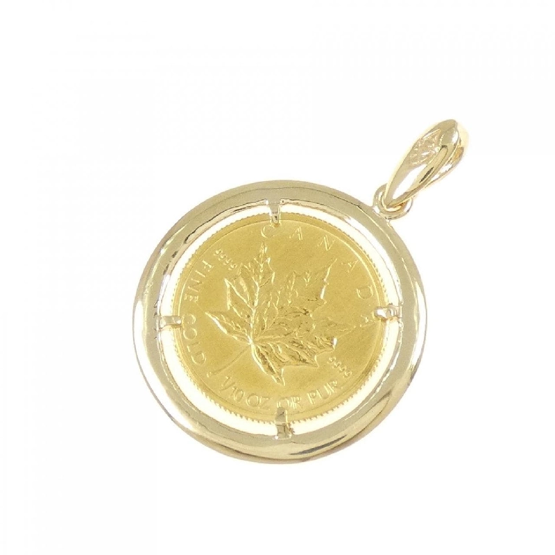 Mặt dây chuyền đồng xu 18KYG (khung) - Hàng hiệu Authentic 864355
