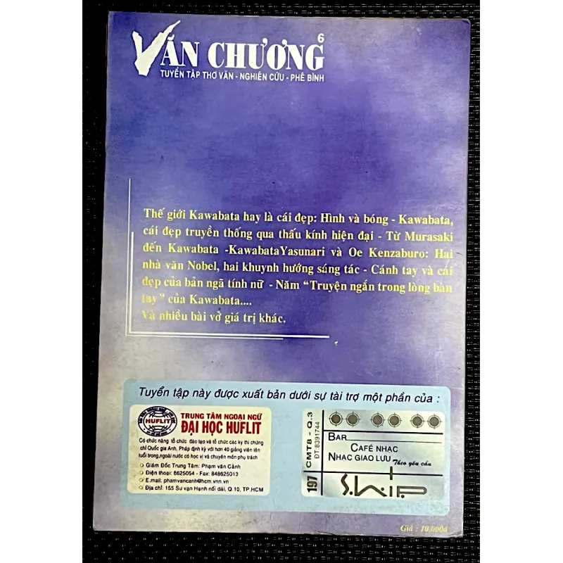 Đọc KAWABATA (Tạp chí Văn Chương số 6) 1009230