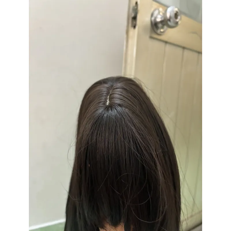 Tóc giả màu đen trà mới 100% 1009109