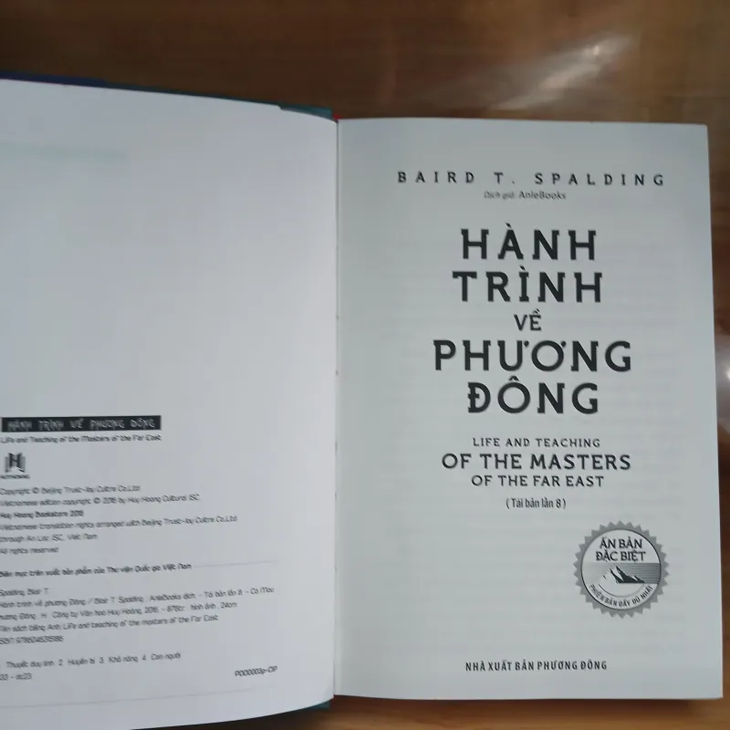 Hành Trình Về Phương Đông (Ấn Bản Đặc Biệt) - Baird T. Spalding 931624