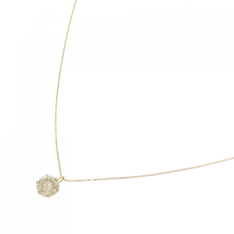 K18YG Solitaire Dây chuyền kim cương 1.078CT - Hàng hiệu Chính hãng 858258