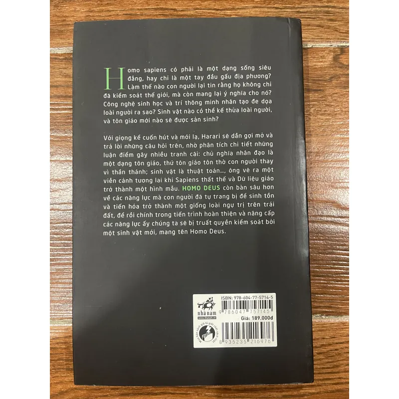 Homodeus Lược sử tương lai - Yuval Noah Harari (k3) 603745