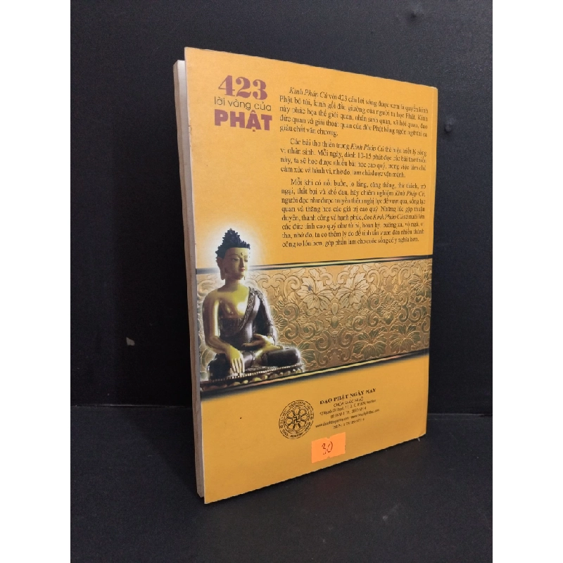 423 lời vàng của phật kinh pháp cú (Dhammapada) mới 90% bẩn bìa, ố nhẹ, có chữ viết ở bìa sau 2013 HCM2811 Sa-môn Thích Nhật Từ TÂM LINH - TÔN GIÁO - THIỀN Oreka-Blogmeo 329997