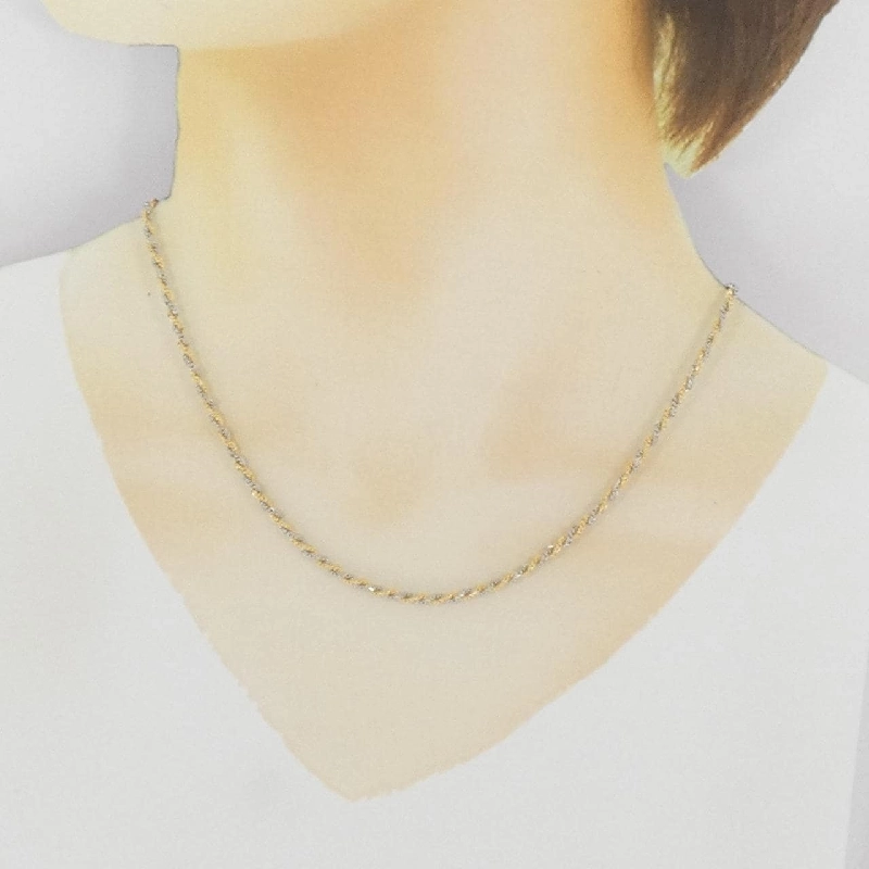 K18YG/PT850 Necklace - Hàng hiệu Authentic 865876
