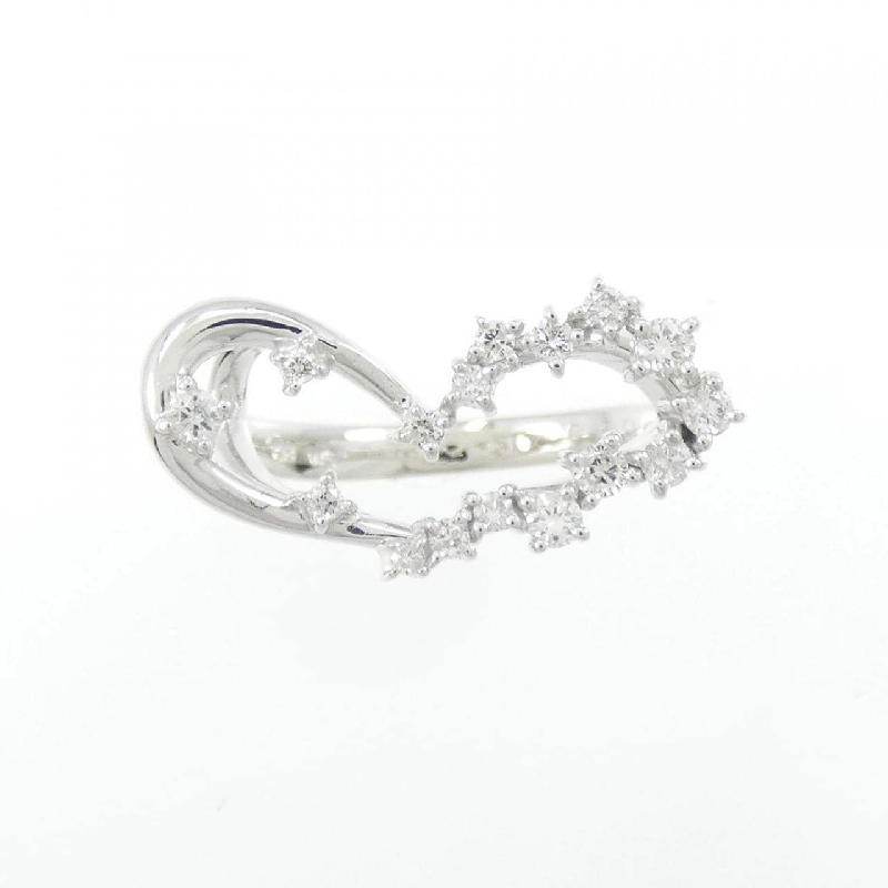 Nhẫn kim cương hình trái tim K18WG 0.20CT 671456