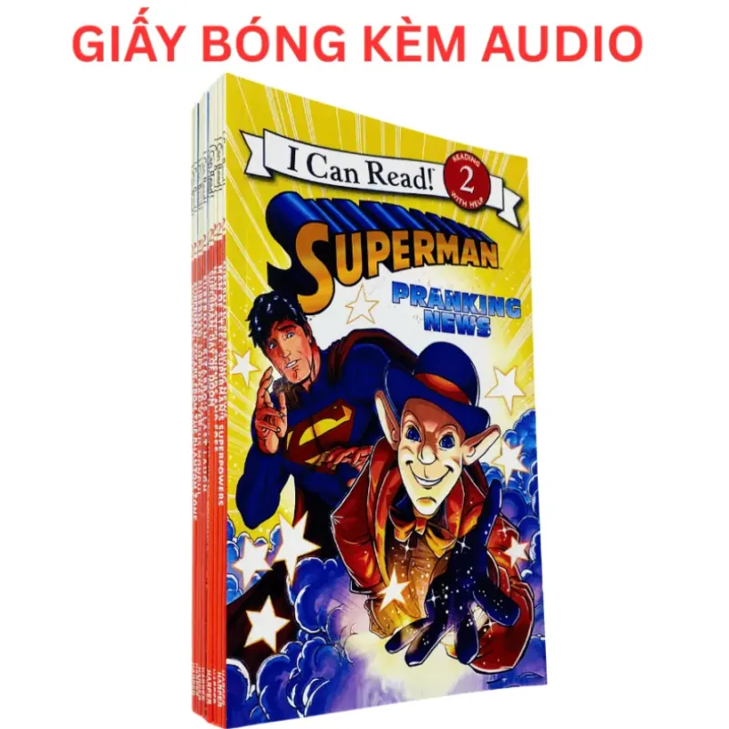 SÁCH - I CAN READ SUPERMAN LEVEL 2 Trọn bộ 10 cuốn Kèm Audio 956933