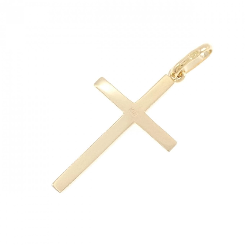 K18YG Mặt dây chuyền hình chữ thập - Hàng hiệu Chính hãng 863875