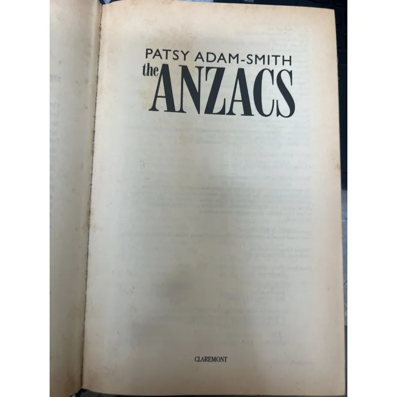 THE ANZACS - PATSY ADAM-SMITH (BÌA CỨNG) 1019259