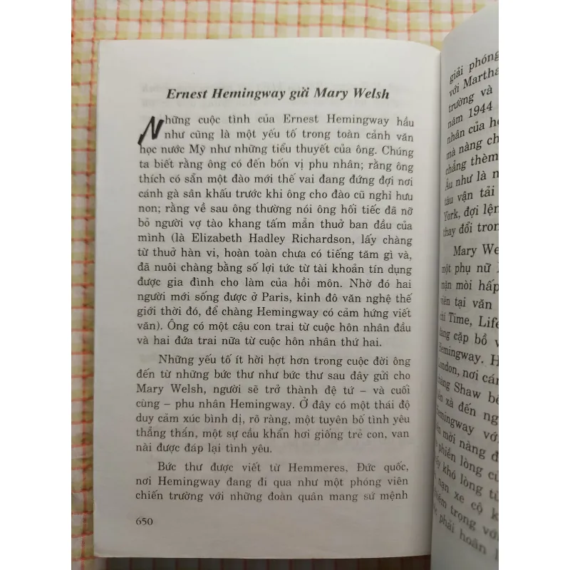 THƯ TÌNH CỦA CÁC VĂN NHÂN • Hemingway, Franz Kapka, Dostoyevsky, Van Gogh...v.v 763788