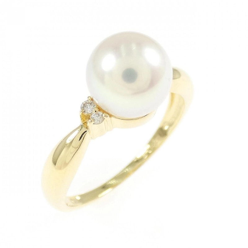 Nhẫn ngọc trai Akoya K18YG 7.6mm 668480