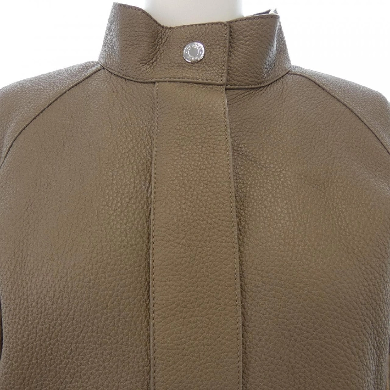 【Mã giảm giá】Áo khoác da HERMES 637080