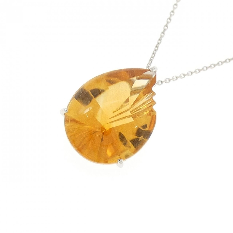 Dây chuyền Citrine PT900/PT850 9.61CT - Hàng hiệu Chính hãng 862402