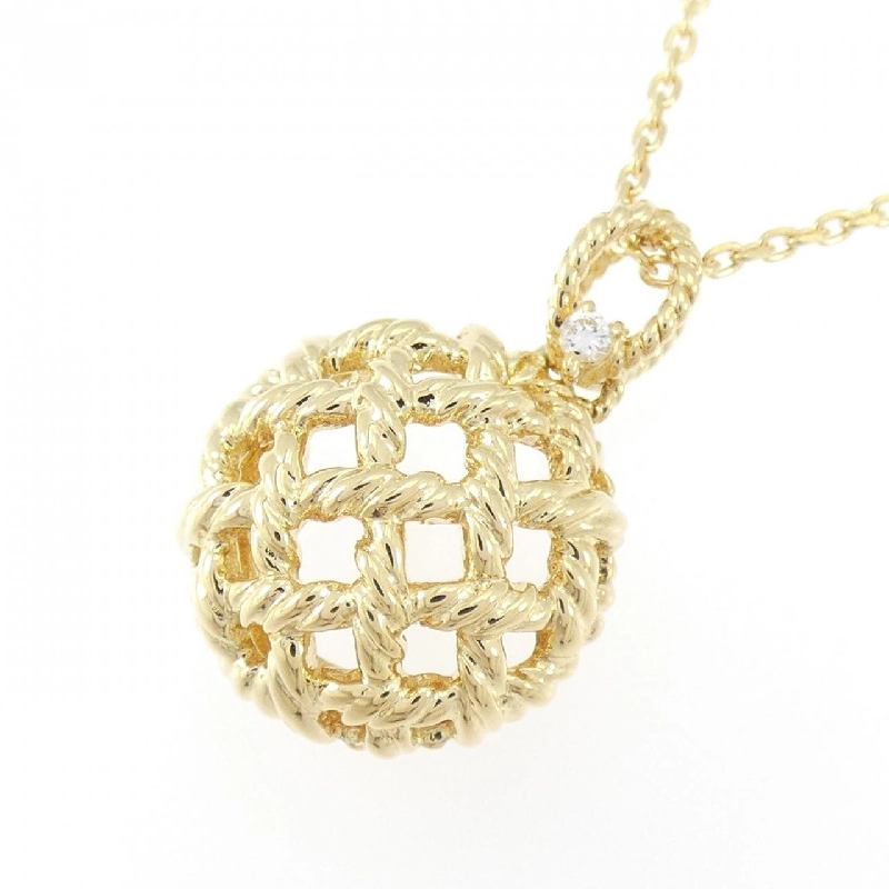 K18YG Dây chuyền kim cương - Hàng hiệu Authentic 847384