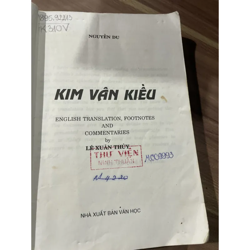 Kim Vân Kiều, bản tiếng Anh, ENGLISH TRANSLATION, FOOTNOTES AND COMMENTARIES 705116