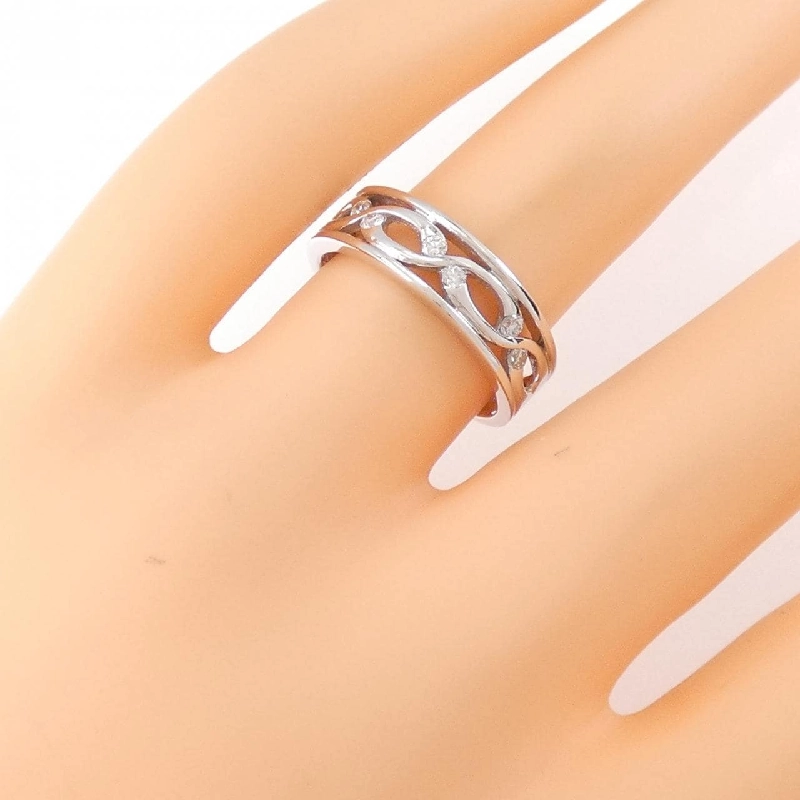 Nhẫn kim cương K18WG 0.13CT 670114