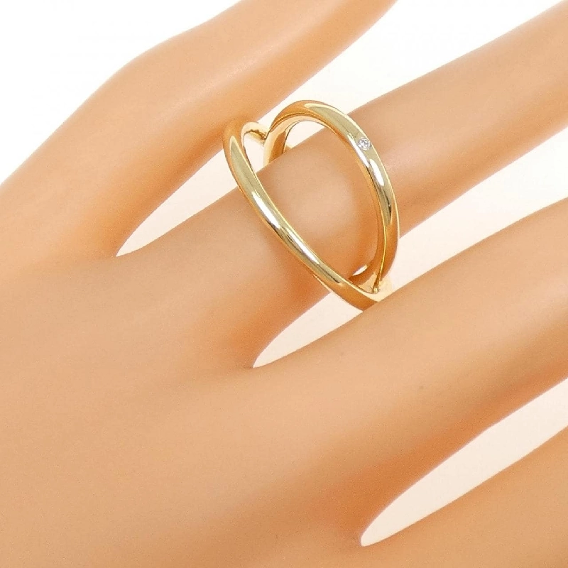 Nhẫn kim cương K18YG 0.01CT - Hàng hiệu Authentic 855411