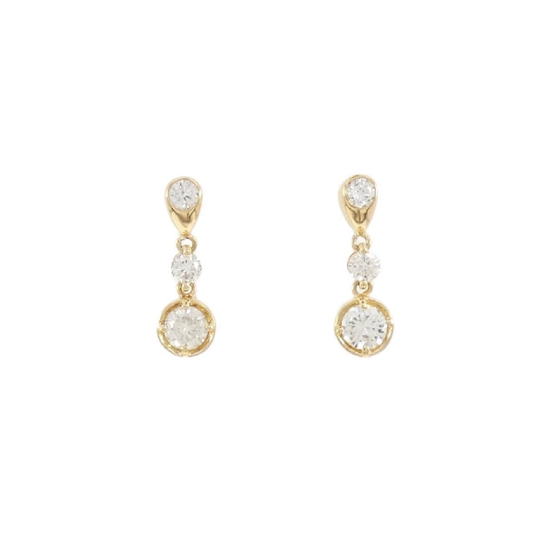 K18YG Bông tai kim cương 0.64CT - Hàng hiệu Chính hãng 871927