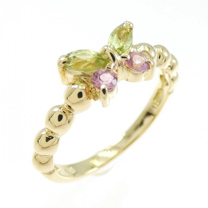 Nhẫn Peridot K18YG Bướm 668614