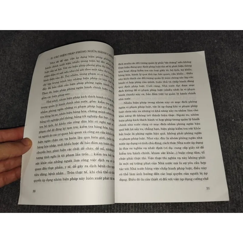 BIỆN PHÁP PHÒNG NGỪA HÀNH CHÍNH. LÝ LUẬN VÀ THỰC TIỄN 992987