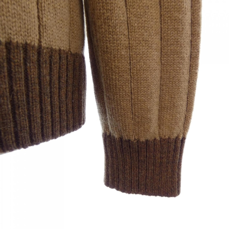 Gucci GUCCI Áo len rib camel có sọc web 721035 XKB4A - Hàng hiệu Chính hãng 897192