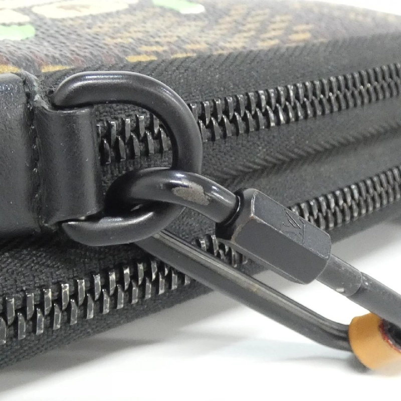 Túi đeo chéo Louis Vuitton Damier Giant (LV Squared) Double Phone Pouch N40377 - Hàng hiệu Chính hãng 802413