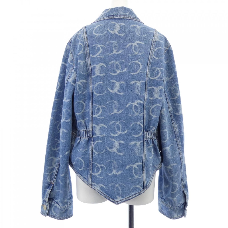 CHANEL LOOK34 P75545V67154 Áo khoác denim - Hàng hiệu Authentic 821364