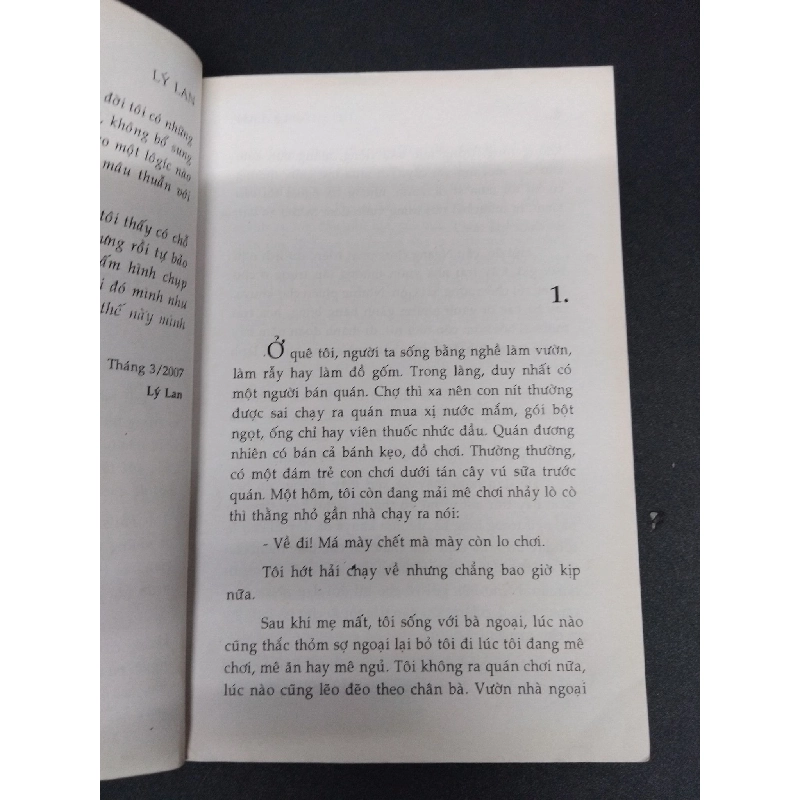 Miên man tùy bút mới 70% ố ẩm 2007 HCM2207 Lý Lan VĂN HỌC 916130