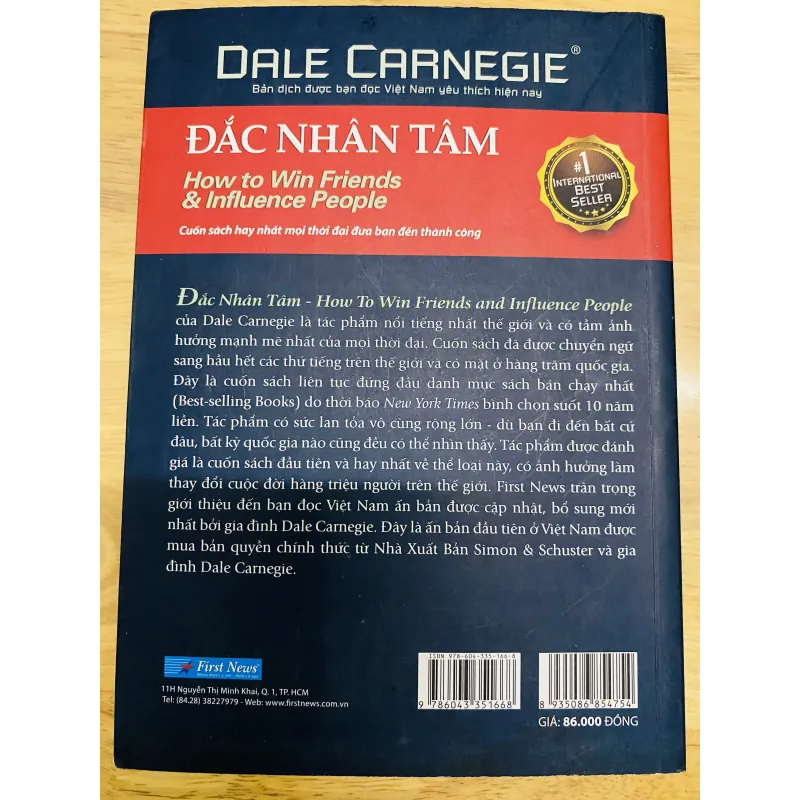 ĐẮC NHÂN TÂM - Cuốn sách hay nhất mọi thời đại đưa bạn đến thành công - Dale Carnegie 751114