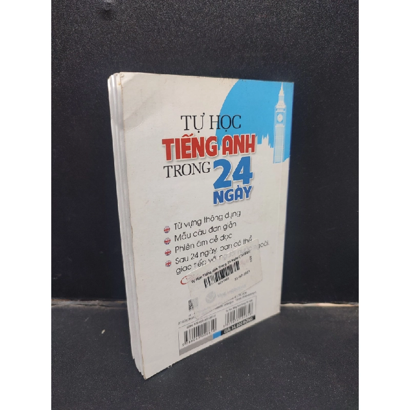 Tự học tiếng anh trong 24 ngày Nguyễn Đại 2020 mới 80% bẩn bìa ố nhẹ HCM2704 học tiếng anh 139901