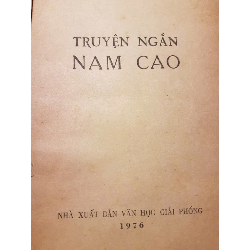 Truyện ngắn Nam Cao, xuất bản năm 1976 - Sách xưa, sách quý sưu tầm 25752