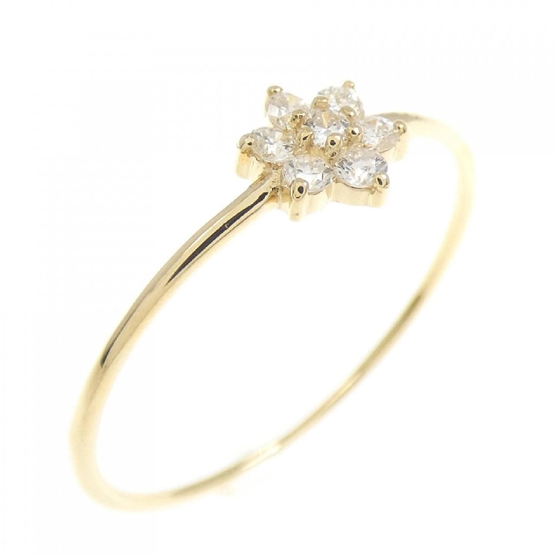 Nhẫn kim cương hoa K18YG 0.10CT - Hàng hiệu Authentic 851075