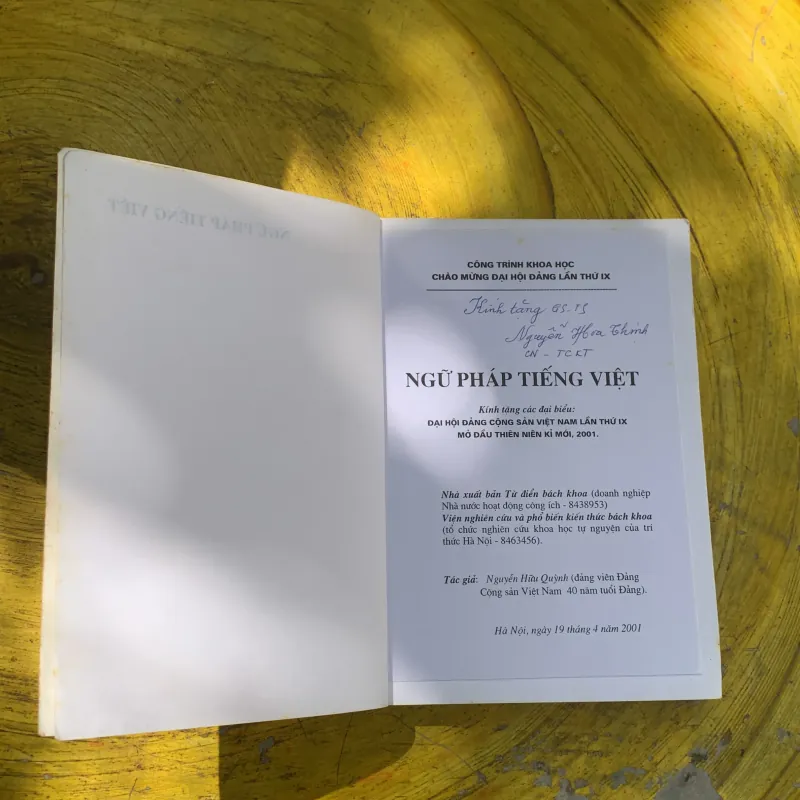 NGỮ PHÁP TIẾNG VIỆT- NGUYỄN HỮU QUỲNH- tiến sĩ ngôn ngữ học  785661
