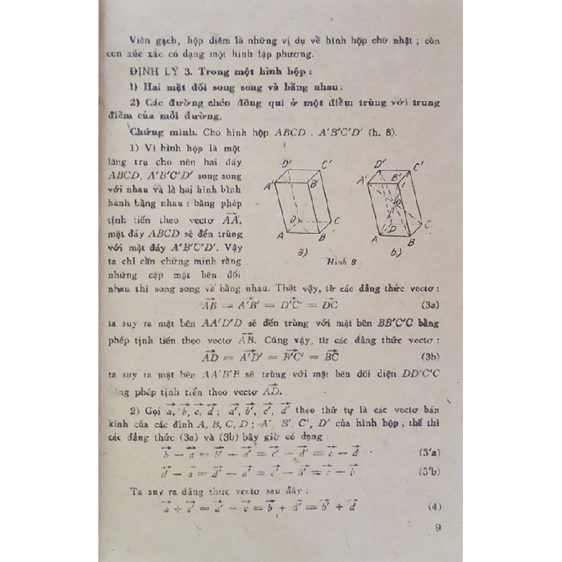 Hình học lớp 12 phổ thông xưa 17849