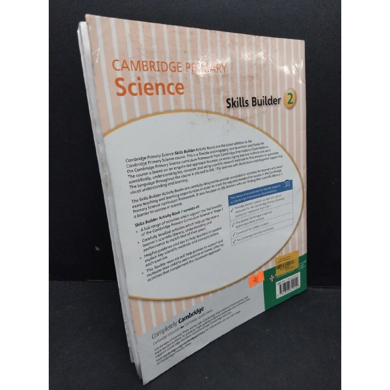 Cambridge primary science skills builder 2 mới 80% ẩm góc ố nhẹ HCM2809 NGOẠI VĂN 917469