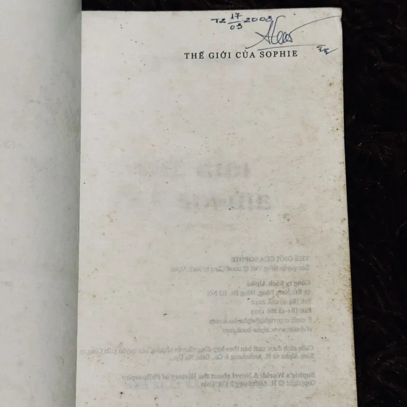 Thế giới của Sophie 932158