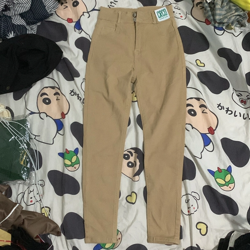 Quần jean nữ dáng ôm màu nâu size s 443969