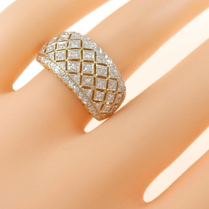 Nhẫn kim cương K18YG/K18WG 0.44CT 672334